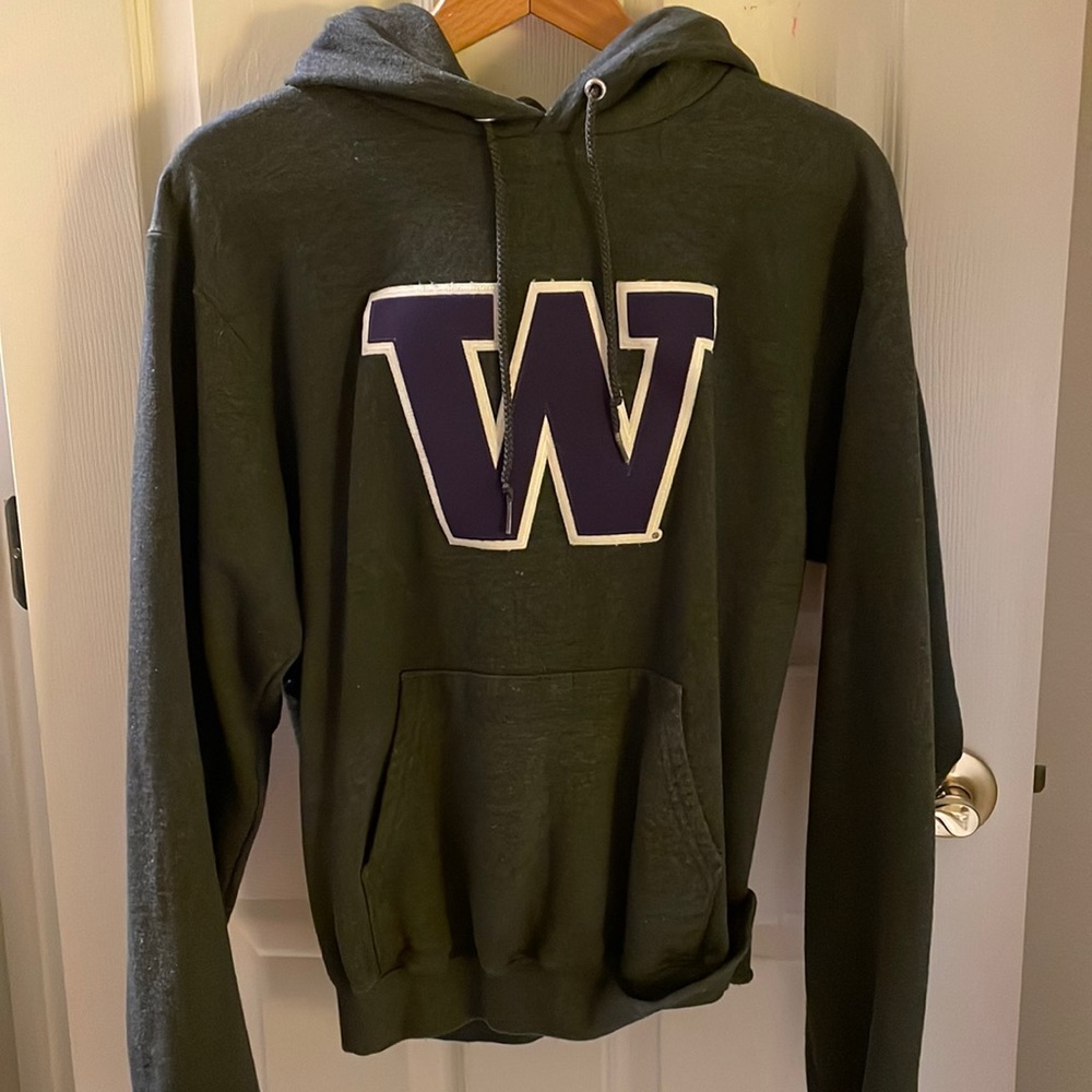 University of Washington Dub Patch Grey and Purple Champion Hoodie